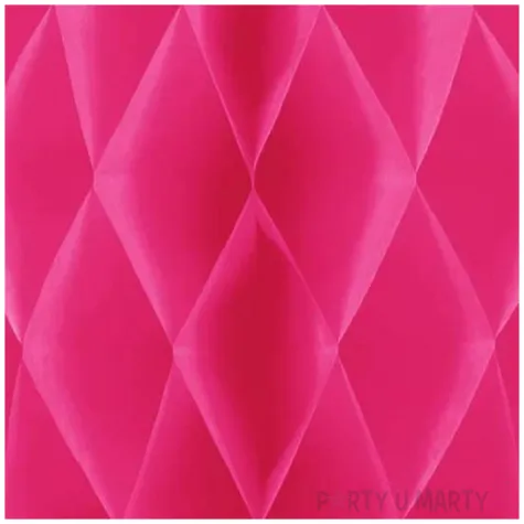 dekoracja honeycomb kula rozowy ciemny partypal 20 cm