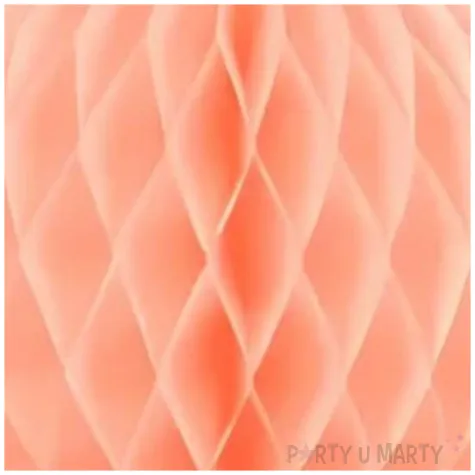 dekoracja honeycomb kula rozowy jasny partydeco 10 cm