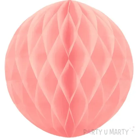 dekoracja honeycomb kula rozowy jasny partypal 20 cm