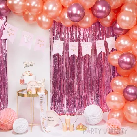 dekoracja honeycomb kula rozowy jasny partypal 20 cm
