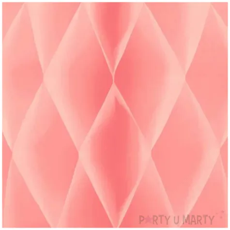 dekoracja honeycomb kula rozowy jasny partypal 20 cm