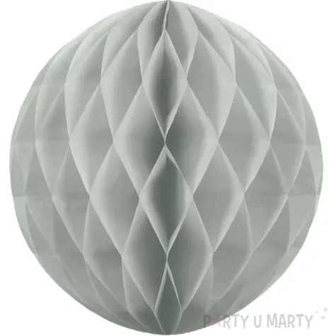 dekoracja honeycomb kula szary partypal 10 cm