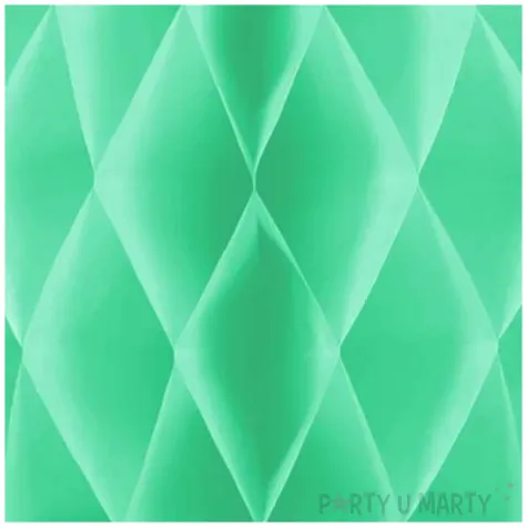 dekoracja honeycomb kula turkusowy partypal 10 cm