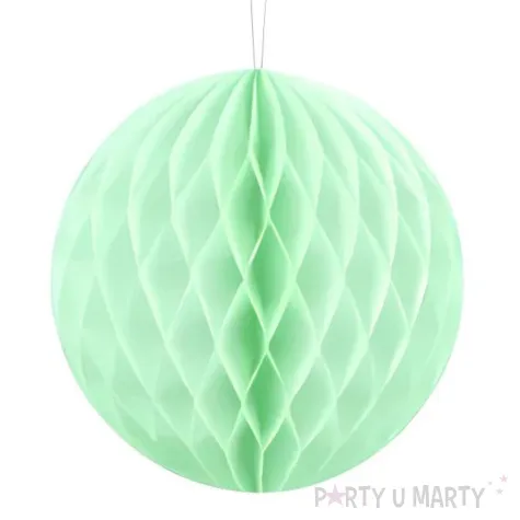 dekoracja honeycomb kula turkusowy partypal 20 cm