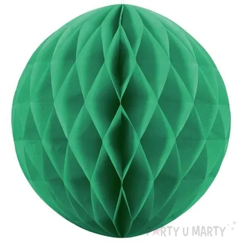 dekoracja honeycomb kula zielona szmaragdowa 30 cm