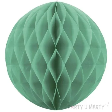 dekoracja honeycomb kula zielono szara 30 cm