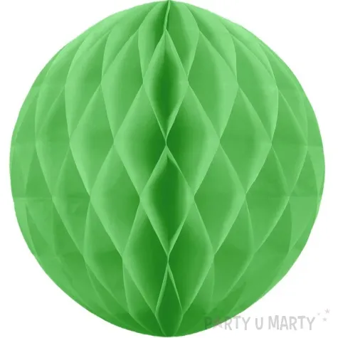 dekoracja honeycomb kula zielony partypal 10 cm