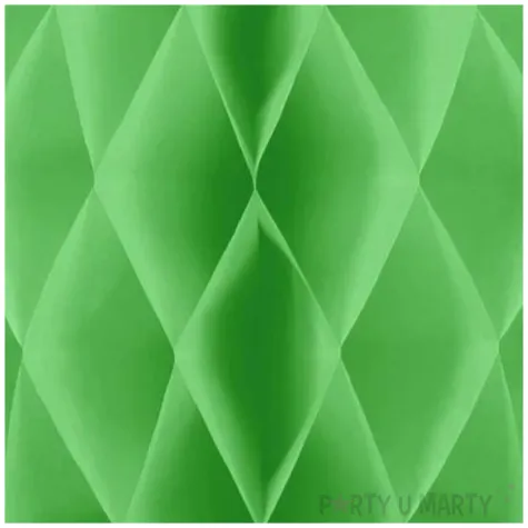 dekoracja honeycomb kula zielony partypal 30 cm