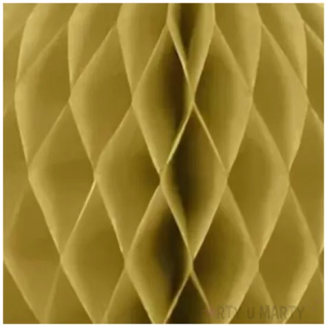 dekoracja honeycomb kula zloty partypal 20 cm