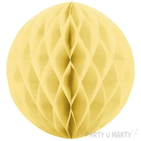 dekoracja honeycomb kula zolta slomkowa 40 cm