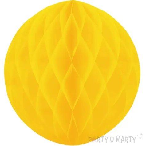 dekoracja honeycomb kula zolty partypal 20 cm