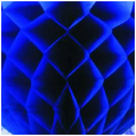 dekoracja honeycomb serce niebieska 45 cm funny fashion