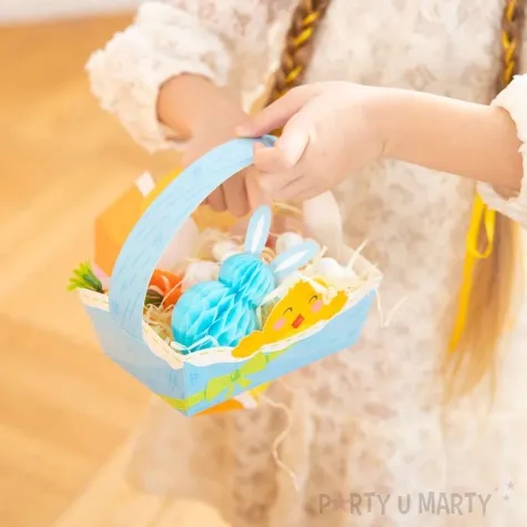 dekoracja honeycomb zajaczki mix partypal 10 cm 4 szt