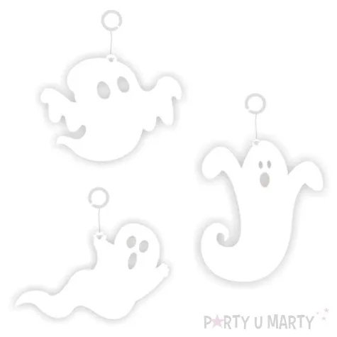 dekoracja kartonowa duszki 10 cm 6 szt