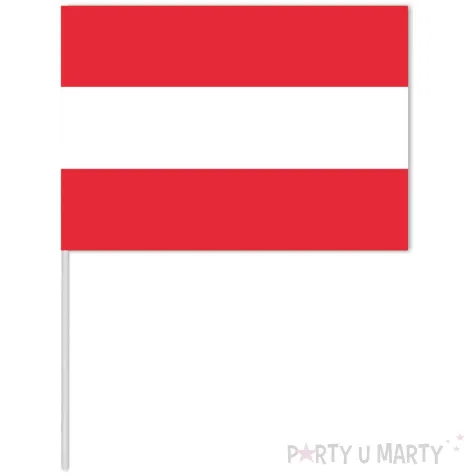 dekoracja kartonowa flaga na patyczku austria 40 cm