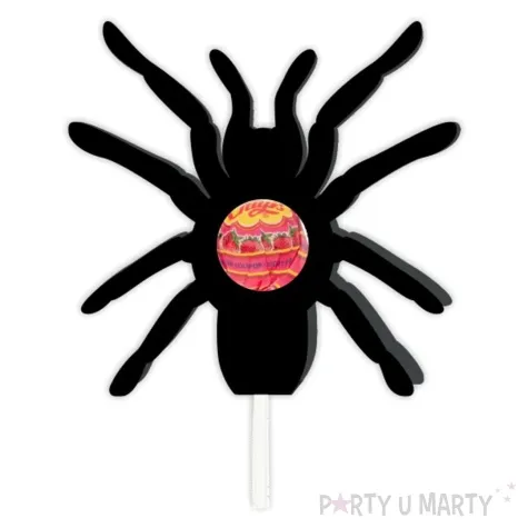 dekoracja kartonowa mono pajak na lizak diy czarna 5 szt