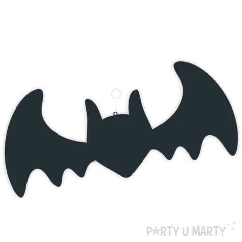 dekoracja kartonowa nietoperz czarna 20 cm 1 szt