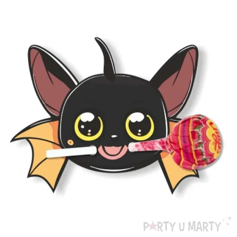 dekoracja kartonowa nietoperz jacenty na lizak 5 szt