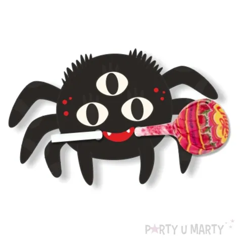 dekoracja kartonowa pajaczek kleofas na lizak 5 szt