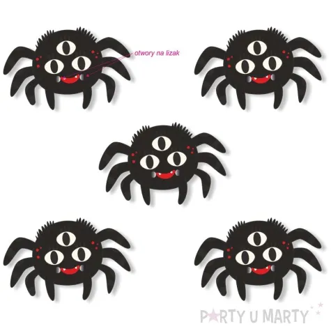 dekoracja kartonowa pajaczek kleofas na lizak 5 szt