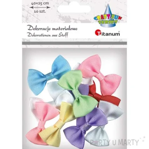 dekoracja kokardki titanum 10 szt