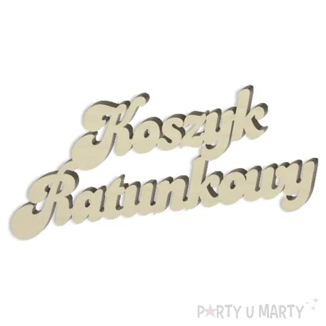 dekoracja koszyk ratunkowy bold drewno 13x6 cm