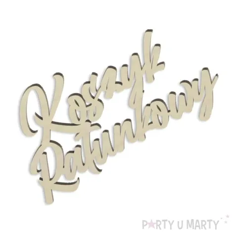 dekoracja koszyk ratunkowy normal drewno 13x7 cm