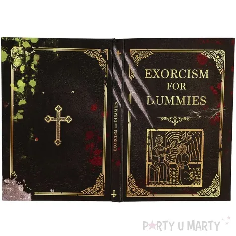 dekoracja ksiega egzorcyzmow guirca 22 x 15 cm