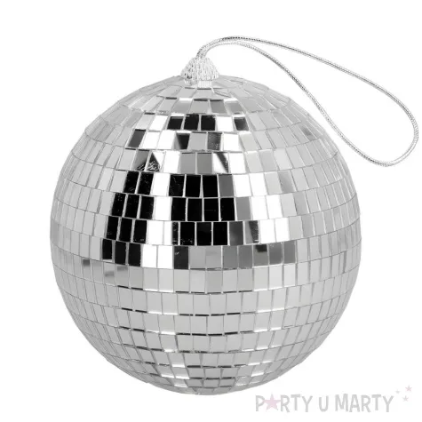 dekoracja kula dyskotekowa disco srebrny boland 15 cm