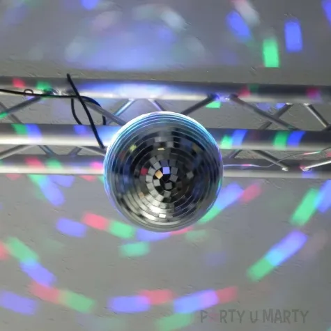 dekoracja kula dyskotekowa disco srebrny ptitclown 30 cm