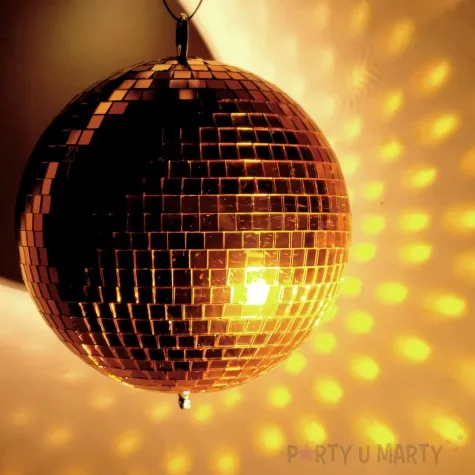 dekoracja kula dyskotekowa disco teczowy boland 20 cm