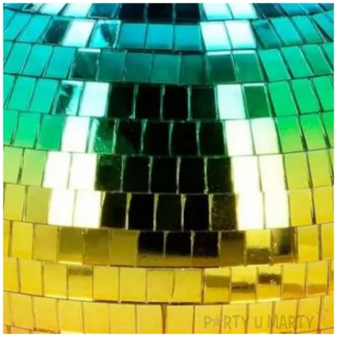 dekoracja kula dyskotekowa disco teczowy boland 20 cm