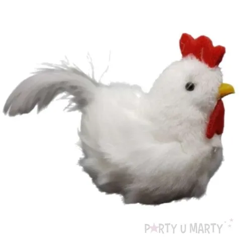 dekoracja kura biala 6 5x8 5 cm aliga