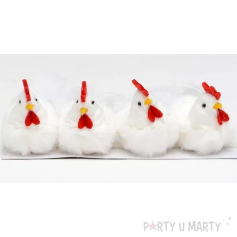 dekoracja kura biala 6 5x8 5 cm aliga