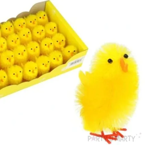 dekoracja kurczaki zolte 5 cm aliga 3 szt