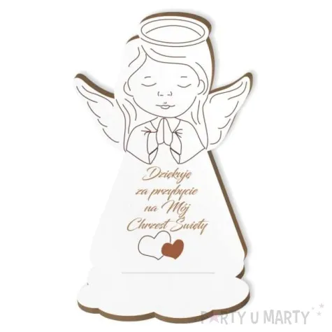 dekoracja laminowana podziekowania chrzest sw aniolek dz 10 cm