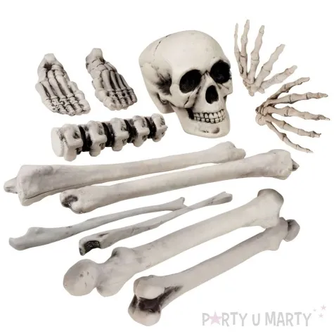 dekoracja ludzkie kosci xl szary boland 12 szt