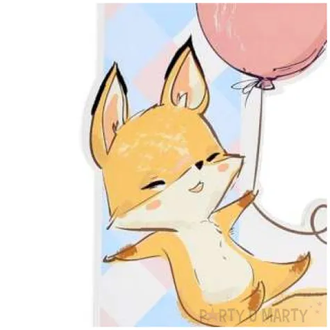 dekoracja mam juz roczek lisek kolorowa godan