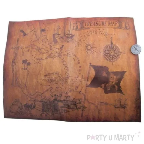 dekoracja mapa z kompasem funny fashion 40x30 cm