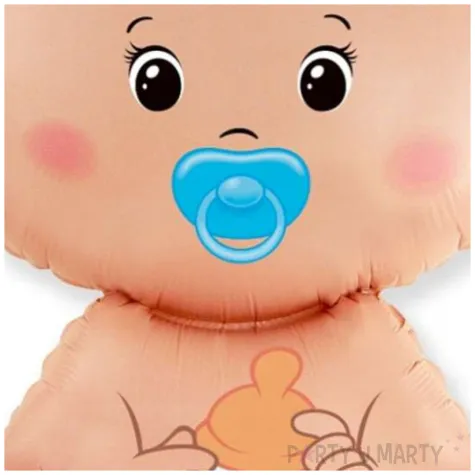 dekoracja na baby shower dla chlopca roczek balon foliowy bobas chlopiec 14 shp