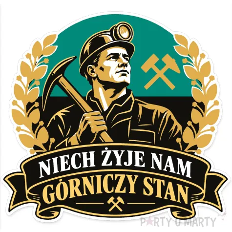 dekoracja na barborke dzien gornika 4 grudnia plakat niech zyje nam gorniczy stan do szkoly slask