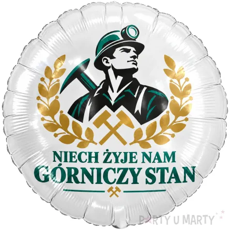 dekoracja na barborke dzien gornika do szkoly balon foliowy niech zyje nam slask apel 4 grudnia