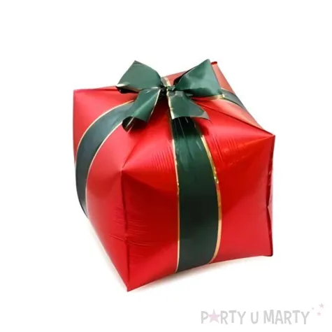 dekoracja na boze narodzenie swieta balony foliowe prezenty 14 shp 3 szt