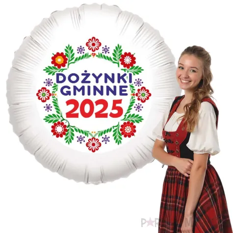 dekoracja na dozynki gminne 2025 balon foliowy kwiaty ludowe ozdoba do girlandy 18 rnd