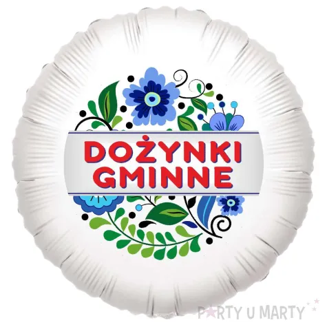 dekoracja na dozynki gminne balon foliowy kwiaty ozdoba do girlandy 18 rnd