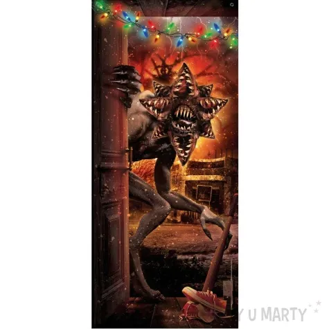 dekoracja na drzwi potwor z innego wymiaru guirca 180x80 cm
