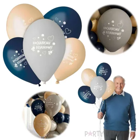 dekoracja na dzien dziadka balony kochanemu dziadkowi prezent gemar 13 5 szt