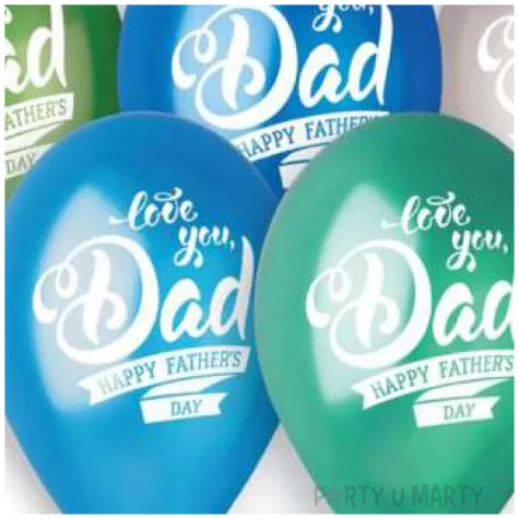 dekoracja na dzien ojca 23 czerwca balony pastelowe fathers day 12 5 szt