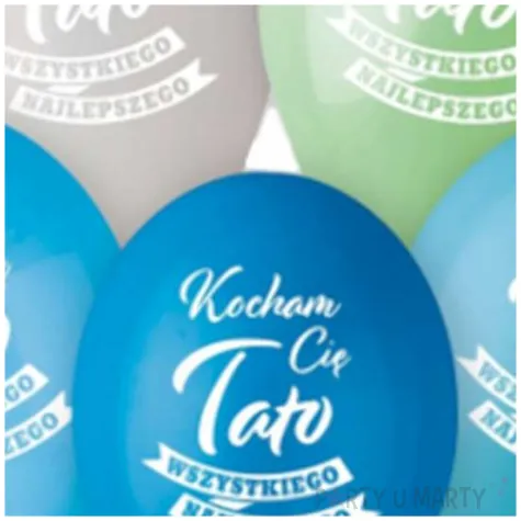 dekoracja na dzien ojca balony pastelowe kocham cie tato do girlandy 13 5 szt