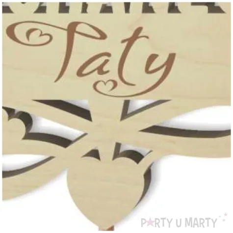 dekoracja na dzien ojca pik ozdobny drewniany dla kochanego taty 23 cm